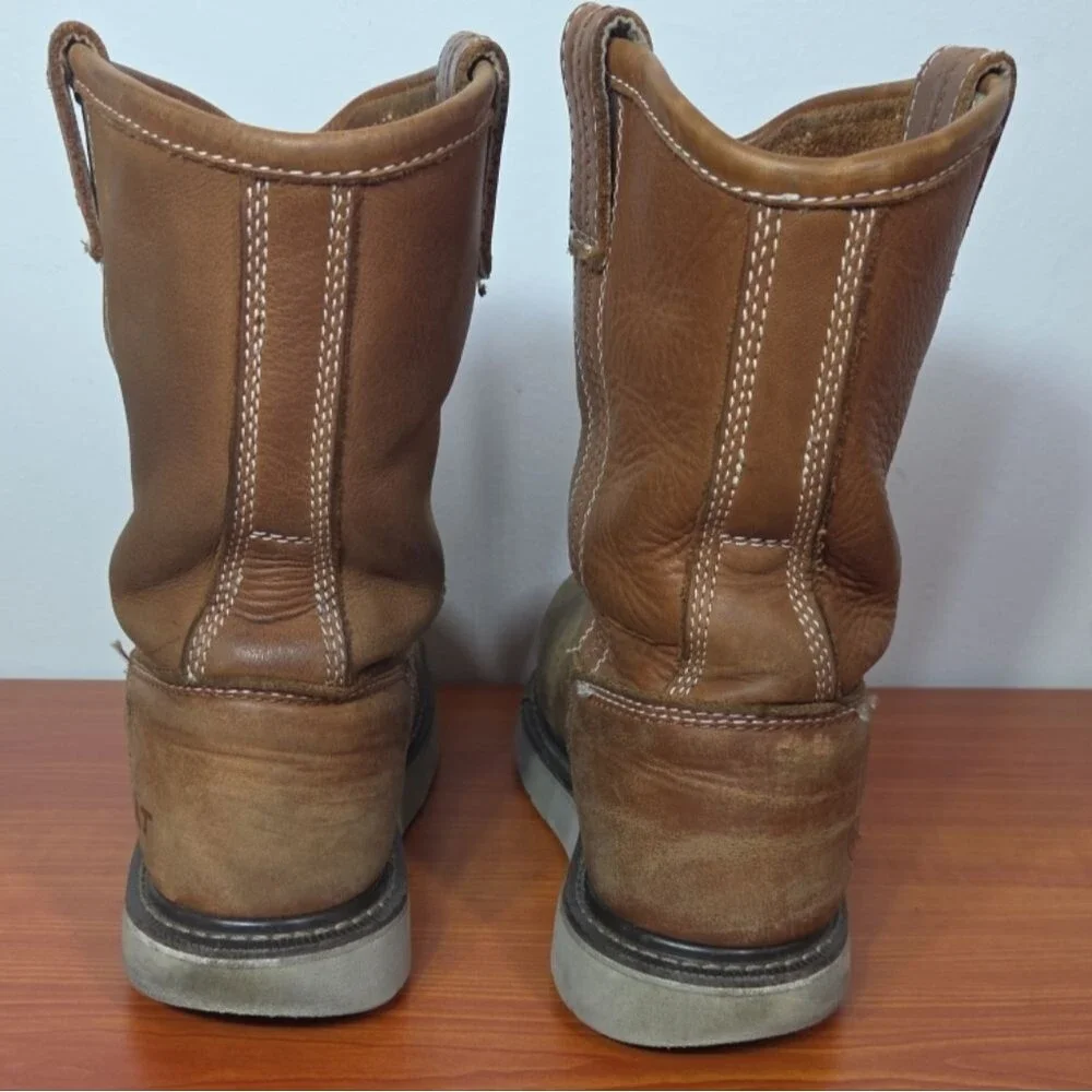 MENS Ariat Rebar Wedge Pull On Waterproof Composite Toe Work Boots sz 7EE AS IS